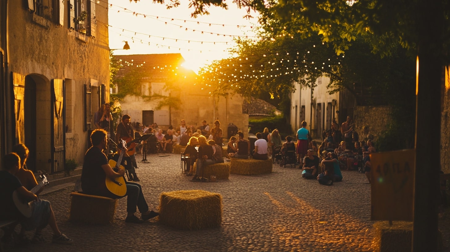 À Saint-Gervais-sur-Mare, la vie locale suit les saisons, avec des fêtes et événements simples, centrés sur la musique, la nourriture et les traditions.